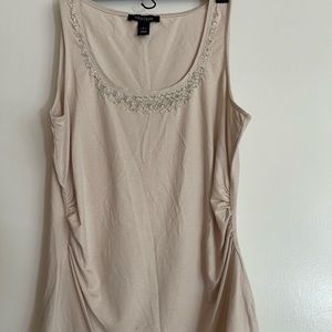 White House/Black Market -Fancy-Fitted tank. Size L.